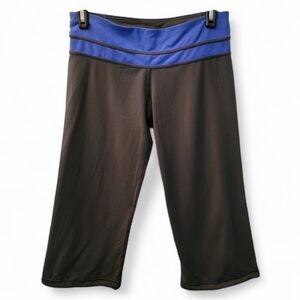 Lululemon Crop Leggings Womens Size 4/6 13.5" Blue Gray